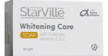 Starville Whitening Care Soap – 90 gm brightening and purifying soap bar. ستار فيل صابونة تفتيح 90 جم – صابونة لتفتيح وتنظيف البشرة بعمق.