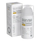 Starville Eye Contour Gel – 30gm, brightening eye gel for dark circles and puffiness. ستارفيل جل كنتور لعلاج انتفاخ وهالات العين – 30 جرام، جل لتقليل الهالات وترطيب محيط العين.