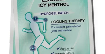 Sulfax Icy Menthol Patch – Cooling hydrogel patch for instant muscle and joint pain relief لصقات سلفاكس آيس منتول – لصقة تبريد فورية لآلام العضلات والمفاصل