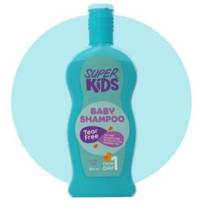 Super Kids Baby Shampoo 200 ml – tear-free gentle baby shampoo for delicate hair سوبركيدز بيبي شامبو 200مل – شامبو لطيف وآمن لشعر الأطفال