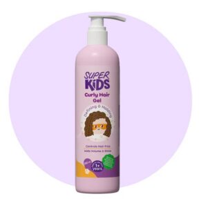Superkids Curly Hair Gel – Kids curl defining and anti-frizz gel 250 ml سوبركيدز جل الشعر الكيرلي – جل تحديد تموجات الشعر ومضاد للهيشان للأطفال 250 مل