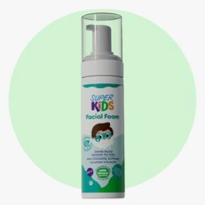 Superkids Facial Foam Cleanser 200 ml – gentle foaming face wash for children’s skin سوبركيدز غسول وجه فوم 200 مل – غسول فوم لطيف لبشرة الأطفال الحساسة