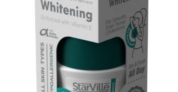 Starville Whitening Roll-On Fresh Breeze – 60ml, brightening roll-on deodorant with fresh and clean fragrance. ستارفيل رول أون تفتيح فريش بريز – 60 مل، مزيل عرق لتفتيح البشرة برائحة منعشة وطبيعية.