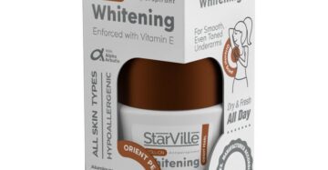 Starville Whitening Roll On Orient Pearl Scent – 60ml, brightening roll-on deodorant with oriental fragrance. ستارفيل رول أون تفتيح بالروائح الشرقية – 60 مل، مزيل عرق لتفتيح البشرة برائحة شرقية فاخرة.