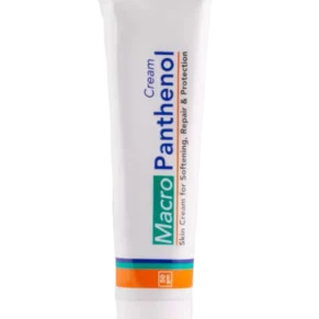ماكرو بانثينول كريم – 50 جم، كريم مرطب ومجدد للبشرة الجافة والدهنية. Macro Panthenol Cream – 50gm, moisturizing and soothing cream for dry and oily skin.