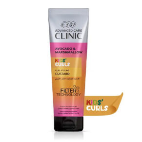 Eva Advanced Care Kids Curls Custard 230 ml for curl definition and natural shine-ايفا ادفانسد كير كيدز كيرلز كاسترد للشعر الكيرلي 230 مل لترطيب ولمعان طبيعي