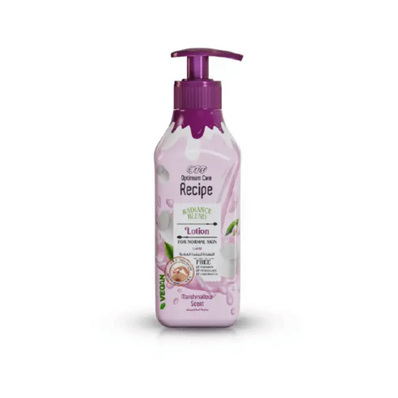 Eva Optimum Care Marshmallow Body Lotion 370 ml with sweet marshmallow scent for soft hydrated skin-ايفا اوبتيموم كير لوشن المارشميلو 370 مل لترطيب البشرة ولمسة عطرية حلوة