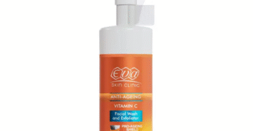 Eva Skin Clinic Vitamin C Cleanser 150 ml exfoliating face wash-ايفا سكين كلينيك غسول فيتامين سي 150 مل لتنظيف وتقشير البشرة