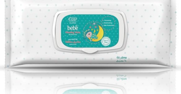 Eva Clinic Baby Wet Wipes Alcohol Free 60 Wipes-ايفا كلينيك بيبي مناديل مبللة منظفة خالية من الكحول 60 منديل