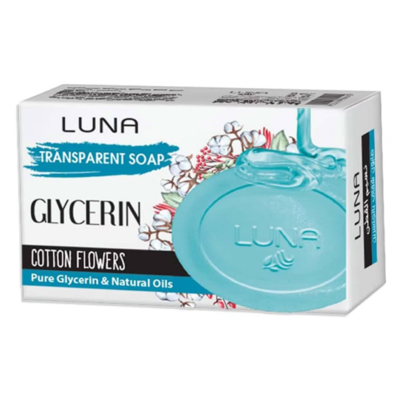 Luna Glycerin Cotton Flower Soap 72 g-لونا صابون الجلسرين زهرة القطن 72 جرام