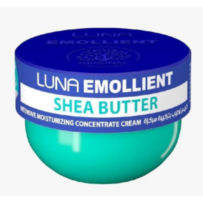 Luna emollient cream 50g with shea butter for skin moisturizing-لونا ايمولينت كريم ملطف ومرطب للجلد 50 جرام بزبدة الشيا