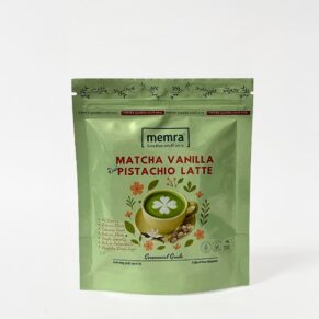 Matcha Vanilla Pistachio Latte Creamy Matcha Drink with Vanilla & Pistachio Flavor-ماتشا لاتيه بالفانيليا والفستق مشروب ماتشا كريمي بنكهة غنية ومميزة