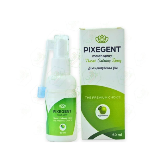 -Pixegent Spray 60 ml Throat & Oral Care Spray for Daily Comfortبكسيجينت سبراي 60 مل سبراي للعناية بالحلق وراحة الفم