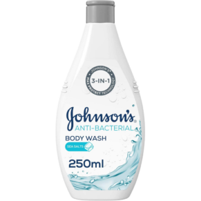 Johnsons antibacterial sea salt body wash 250ml-جونسون سائل استحمام مضاد للبكتريا بملح البحر 250 مل