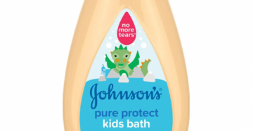 Johnsons pure protect kids bath wash 300ml-سائل الاستحمام بيور بروتكت للاطفال من جونسون 300 مل