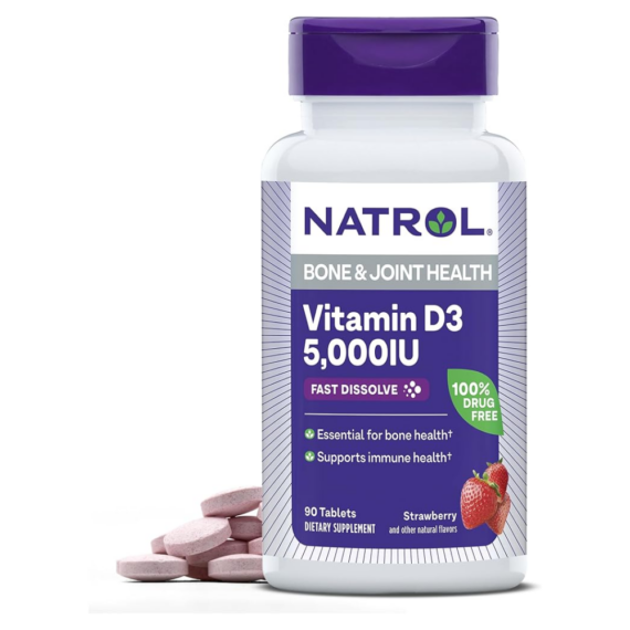 NATROL VIT D 5000 IU tablets dietary supplement-ناترول فيتامين د 5000 وحدة دولية أقراص مكمل غذائي