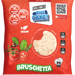 Balance Tomato Bruschetta Rice Toast Gluten-Free Vegan Rice Snack-بالانس توست الأرز بطعم الطماطم بروشيتا سناك صحي خالي من الجلوتين