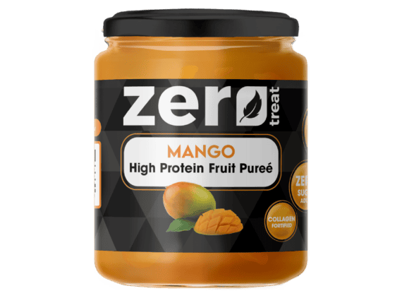 Mango High Protein Fruit Purée 180g – 20g Protein Zero Sugar Added-بيوريه المانجو بالبروتين زيرو تريت 180 جم 20 جم بروتين بدون سكر مضاف