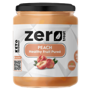Peach Healthy Fruit Purée 180g – Premium 95% Real Fruit Zero Sugar Added Keto Friendly-بيوريه الخوخ الصحي 180 جم – 95٪ فاكهة حقيقية بدون سكر مضاف كيتو فريندلي