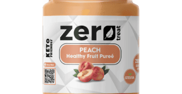 Peach Healthy Fruit Purée 180g – Premium 95% Real Fruit Zero Sugar Added Keto Friendly-بيوريه الخوخ الصحي 180 جم – 95٪ فاكهة حقيقية بدون سكر مضاف كيتو فريندلي