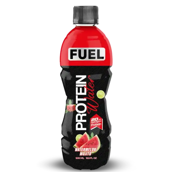 Protein Water Watermelon Mojito 500ml Refreshing 20g Protein Zero Sugar Drink-بروتين واتر بطيخ موهيتو 500 مل مشروب بروتين منعش 20 جم بروتين بدون سكر مضاف