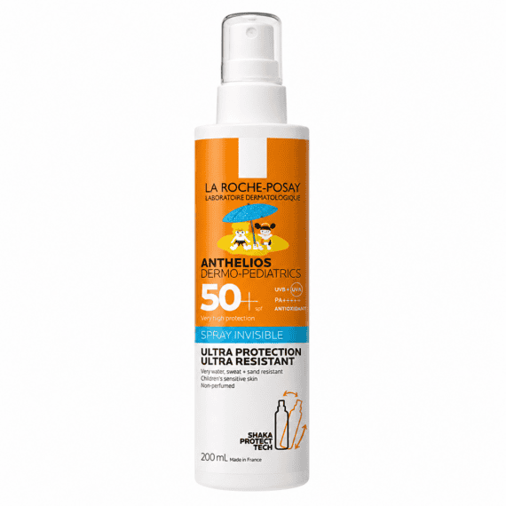 لاروش بوزيه أنثيليوس كيدز سبراي SPF50 200 مل – حماية عالية لبشرة الأطفال من أشعة الشمس