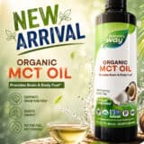 نيتشرز واي زيت MCT عضوي 480 مل زيت MCT من جوز الهند organic mct oil 480ml زيت للطاقة والكيتو مكمل غذائي زيت MCT