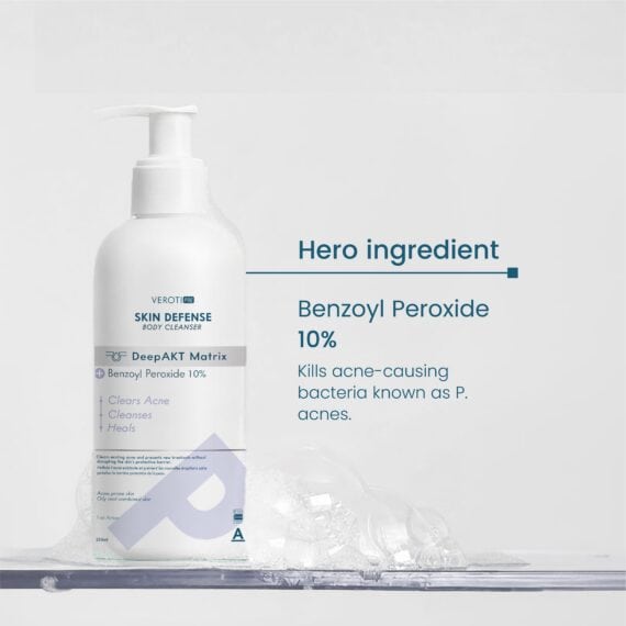 Skin Defense Body Cleanser Daily Body Wash for Acne-Prone Skin and Excess Oil-غسول الجسم سكين ديفينس تنظيف يومي للبشرة المعرضة للحبوب والدهون الزائدة