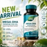 نيتشرز واي ميجا DHA 1000 مجم 60 كبسولة مكمل DHA للمخ كبسولات أوميجا 3 DHA mega dha 1000 mg softgels دعم صحة المخ والعين
