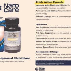 Liposomal Glutathione 500mg NanoCare