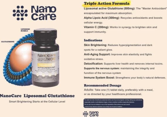 Liposomal Glutathione 500mg NanoCare
