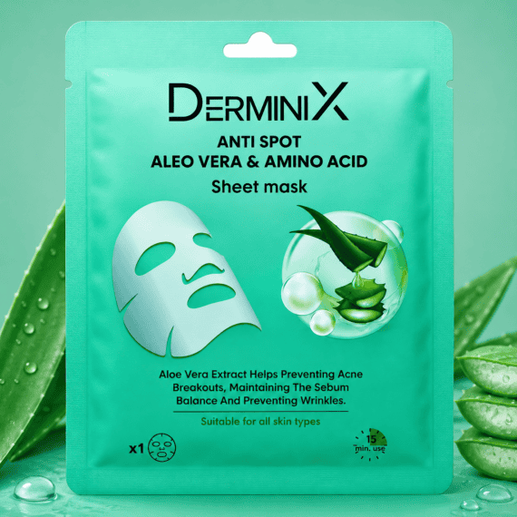 Derminix Anti-Spot Aloe Vera Amino Acid Sheet Mask 25g
