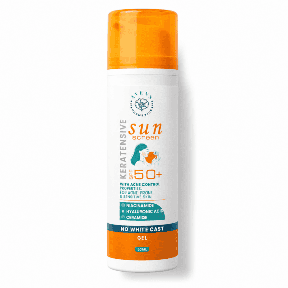 Oil Control Sunscreen SPF 50+ 50ml ☀️ Lightweight Daily Protection – Keratensive Niacinamide Gel