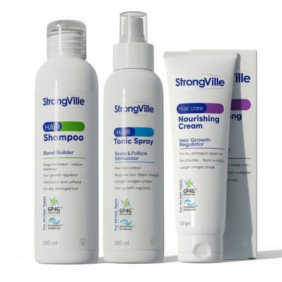 باقة استعادة كثافة الشعر – روتين متكامل لدعم الشعر وتقليل مظهر التساقط